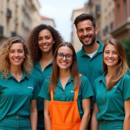 Équipe de PropreMaison Services souriante à Lyon