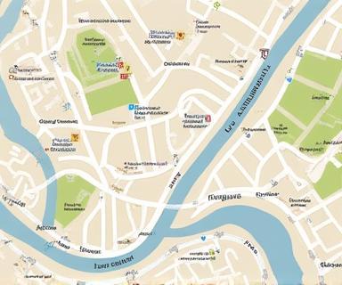 Carte de Lyon centrée sur la Rue de la République